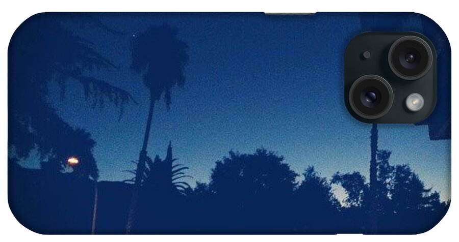 Blue iPhone Case featuring the photograph #good #morning #california #sunrise by Lisa Marchbanks
