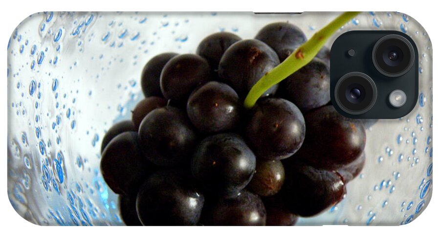 Biot iPhone Case featuring the photograph Grape Cluster in Biot Glass by Lainie Wrightson