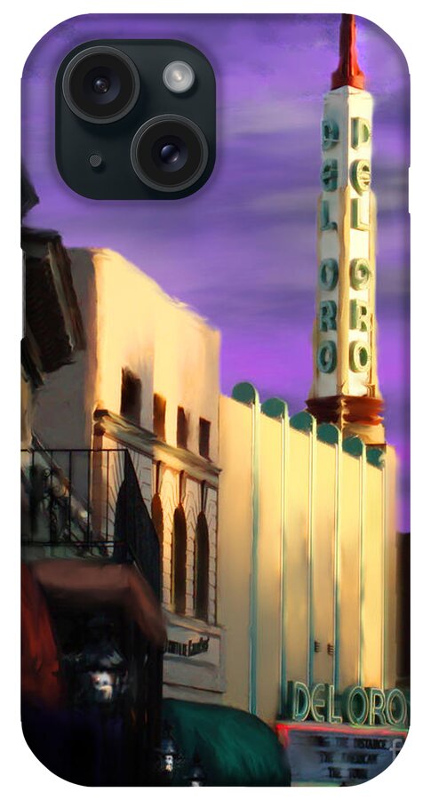 Historic Building iPhone Case featuring the digital art Grass Valley Del Oro by Lisa Redfern