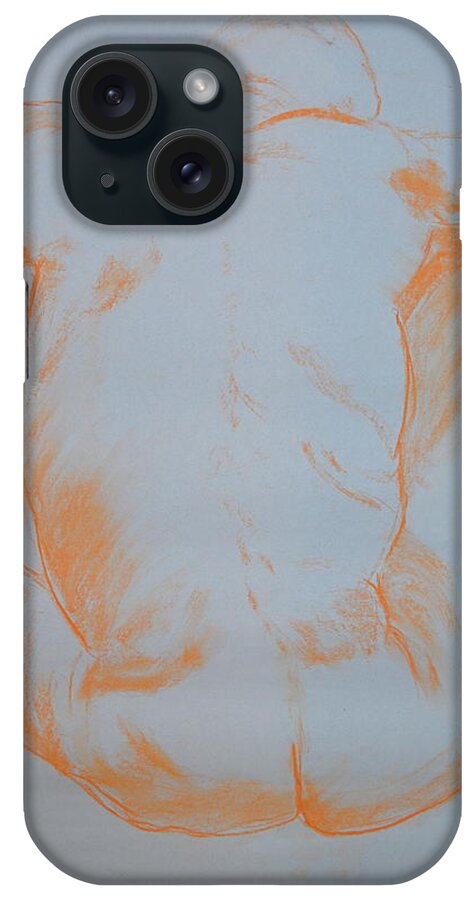 Nude Male iPhone Case featuring the photograph Gray man by Gregory Merlin Brown