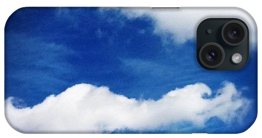 Clouds_may12 iPhone Case featuring the photograph Happy To See Fluffy Clouds And Sunshine! by Amber Flowers