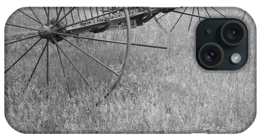 Spring iPhone Case featuring the photograph Hay Rake by Wilma Birdwell