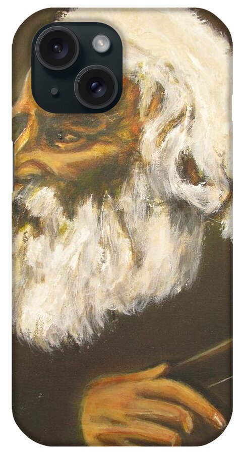 Henry Wadsworth Longfellow iPhone Case featuring the painting Henry Wadsworth Longfellow by Eric Dee