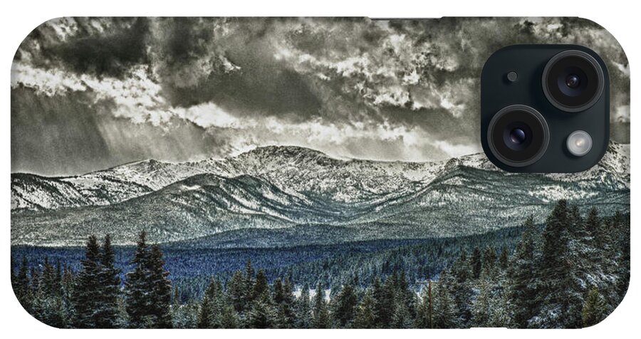 Ski Cooper Just As An Early October Snow Storm Rolls In Over The Mountains. iPhone Case featuring the photograph Here comes the Snow by Paul Beckelheimer
