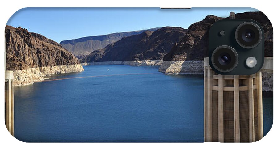 Lake Meade iPhone Case featuring the photograph Hoover Dam Panorama by Dejan Jovanovic
