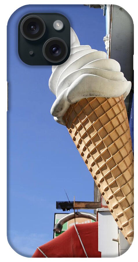 Advertisement iPhone Case featuring the photograph Ice Cream Advertisement by Chris Martin-bahr