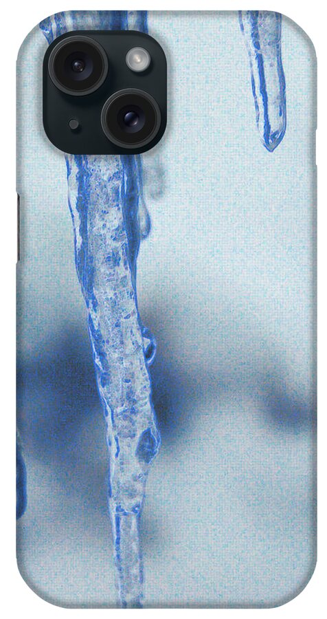 Blue iPhone Case featuring the photograph Ice Ice Baby Blue by Michael Merry