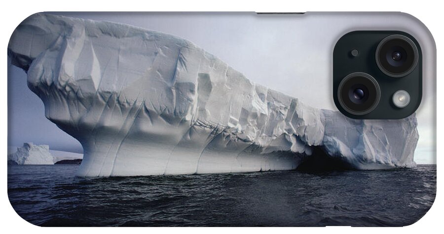 00089902 iPhone Case featuring the photograph Iceberg Palmer Peninsula Antarctica by Flip Nicklin