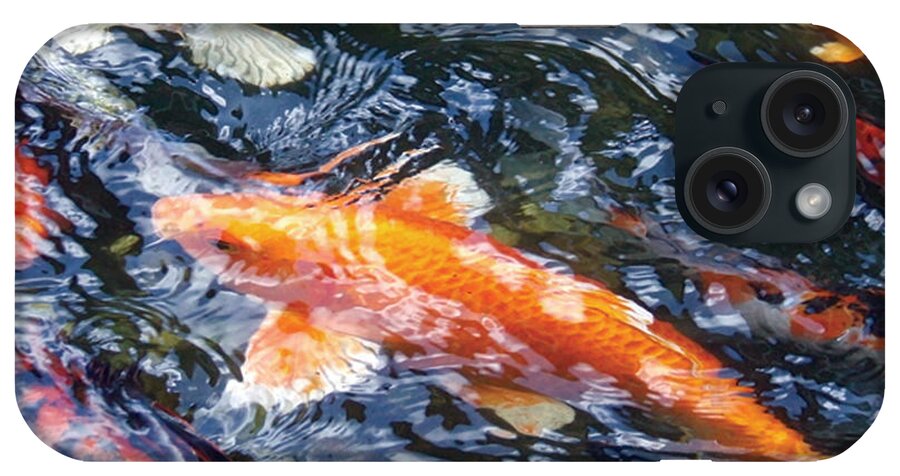 Koi Fish/koi Pond/water iPhone Case featuring the photograph In The Mix by Dan Menta