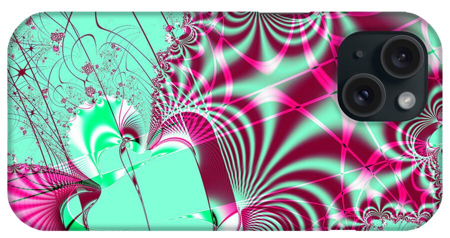 Fractal iPhone Case featuring the digital art Kabuki by Wingsdomain Art and Photography