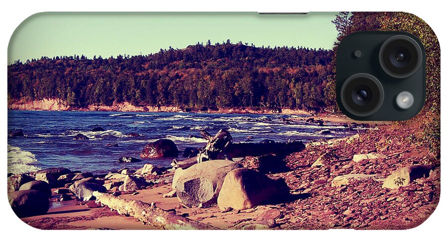 Photo iPhone Case featuring the photograph Lake Superior Shoreline by Phil Perkins