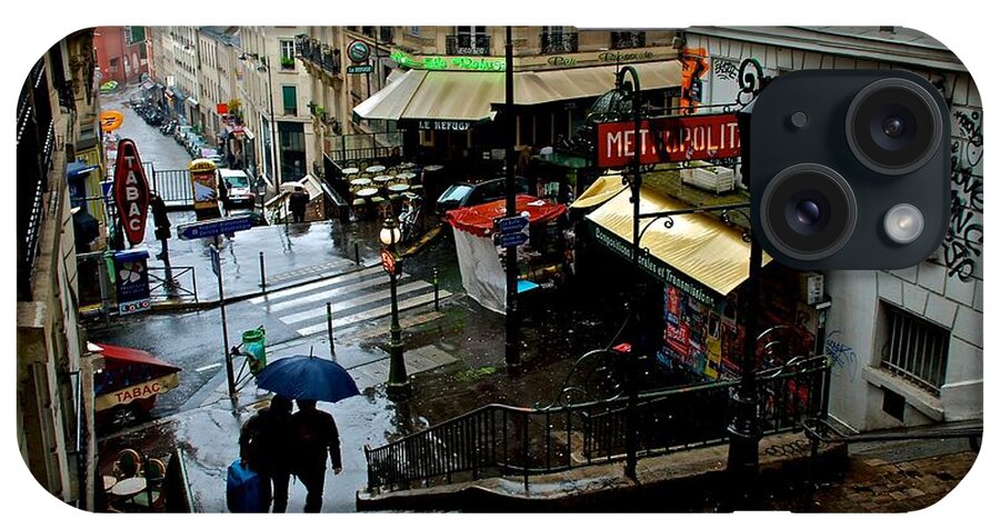 Montmartre iPhone Case featuring the photograph Lamarck-Caulaincourt Metro Stop by Eric Tressler