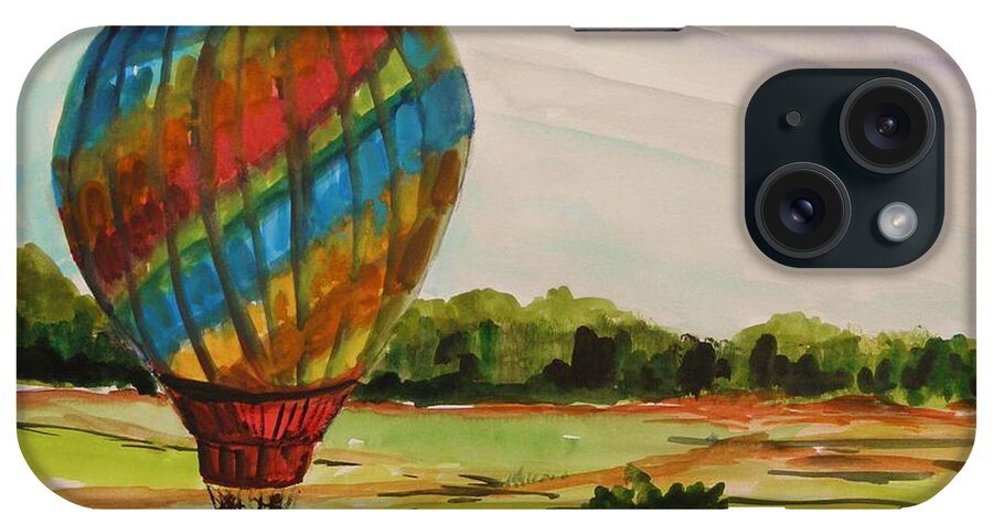 Hot Air Balloon iPhone Case featuring the painting Lift Off by John Williams