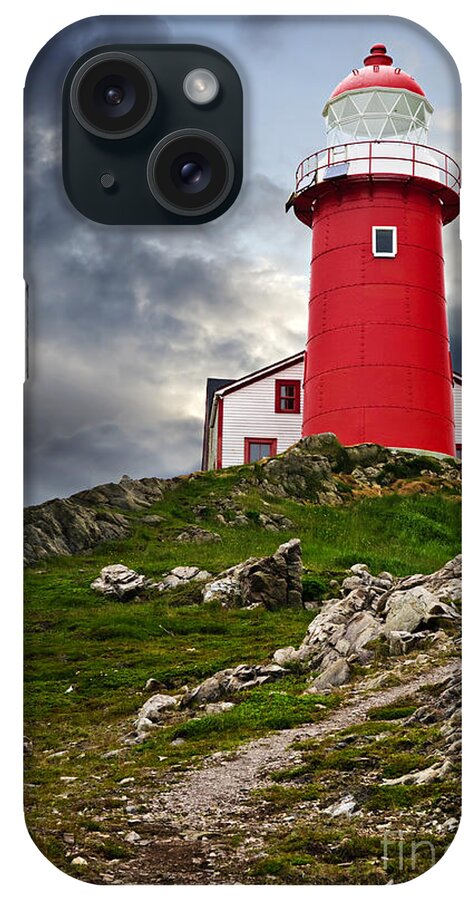 Lighthouse iPhone Case featuring the photograph Lighthouse on hill by Elena Elisseeva