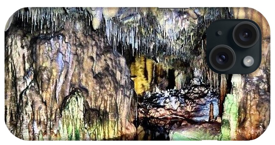 Summer iPhone Case featuring the photograph Limestone Cave In Pyrgos Dirou by Kevin Tsakonas