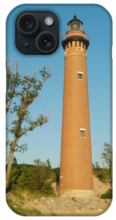 Beach iPhone Case featuring the photograph Little Sable Point Light 5155 by Michael Peychich