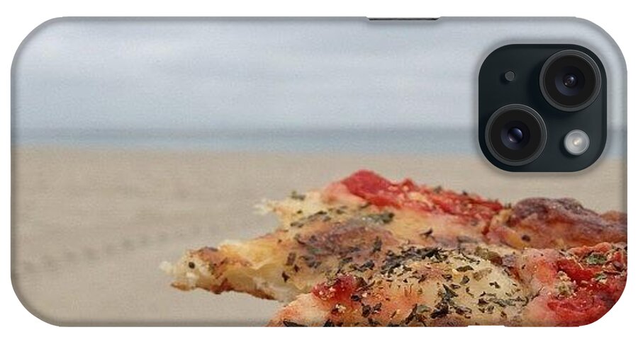 Beautiful iPhone Case featuring the photograph Lunch Break On Ze Beach. ☺ #pizza by Emily W