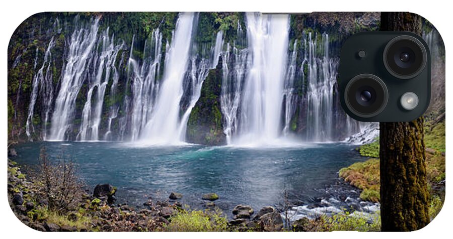 Waterfall iPhone Case featuring the photograph MacArthur-Burney Falls Panorama by Greg Nyquist