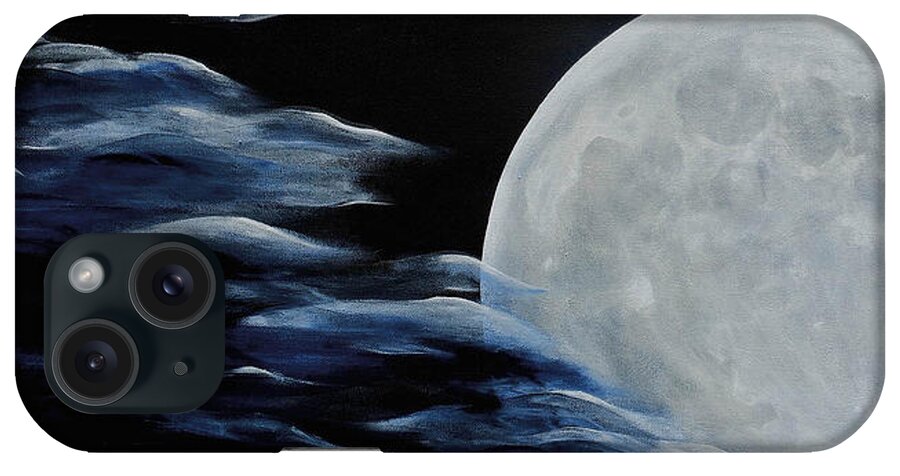 Moon iPhone Case featuring the painting Magica Luna by Michele Sleight