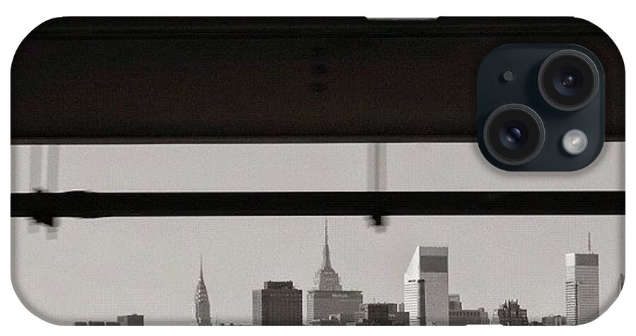 Bridge iPhone Case featuring the photograph Manhattan - New York by Joel Lopez