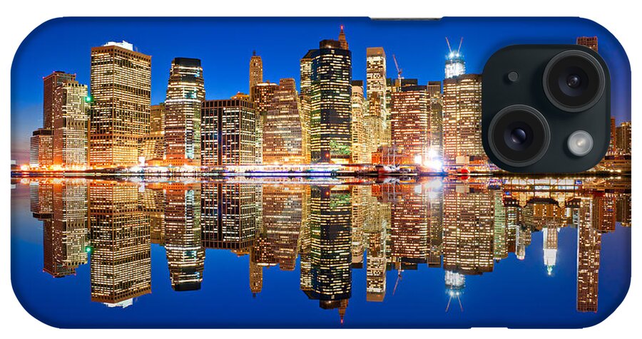 New York iPhone Case featuring the photograph Manhattan by Luciano Mortula