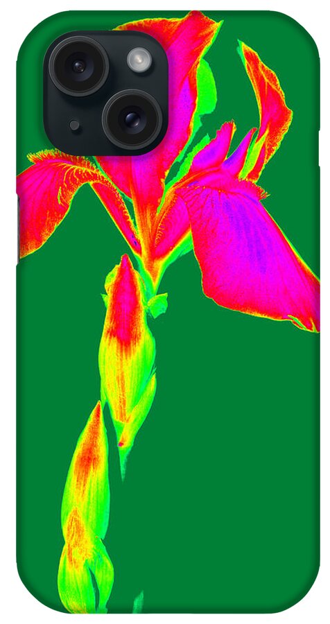 Iris iPhone Case featuring the photograph Manipulated Beauty by Kim Galluzzo Wozniak