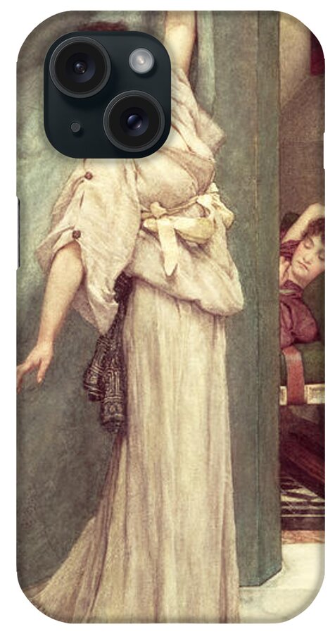 Midday iPhone Case featuring the painting Midday Slumbers by Lawrence Alma-Tadema