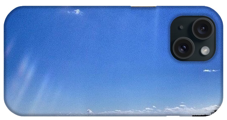 Blue iPhone Case featuring the photograph Mmm... #beach #sun #warmth #ocean #sky by Emily W