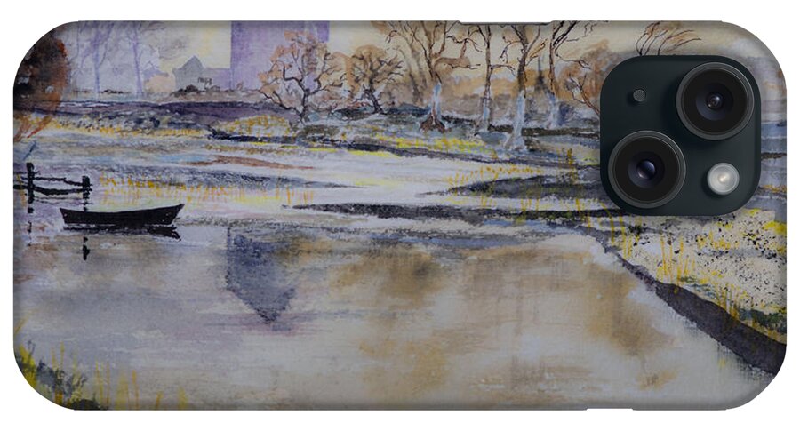 Water iPhone Case featuring the painting Morning Calm by Rob Hemphill