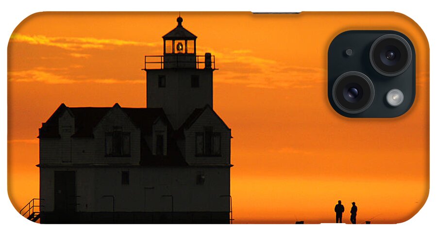 Lighthouse iPhone Case featuring the photograph Morning Friends by Bill Pevlor