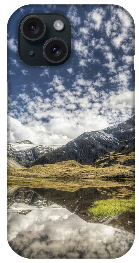 Hhh iPhone Case featuring the photograph Mount Tyndall, Reflection In Tarn by Colin Monteath