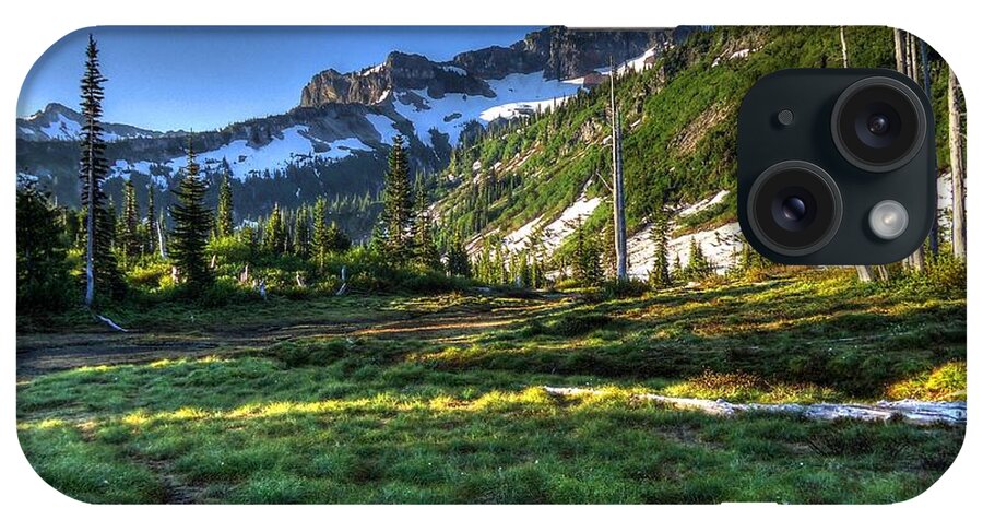 Mountain iPhone Case featuring the photograph Mountain Meadow by Peter Mooyman