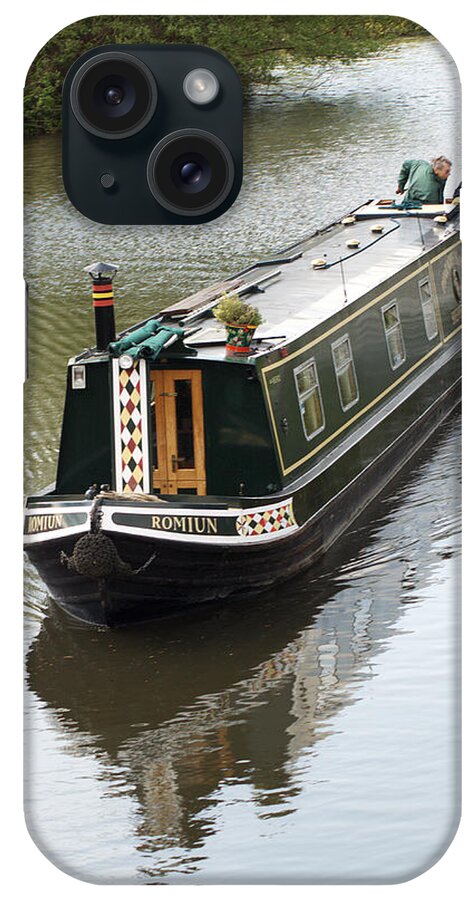 Grand Union Canal iPhone Case featuring the photograph Narrowboat by Chris Day