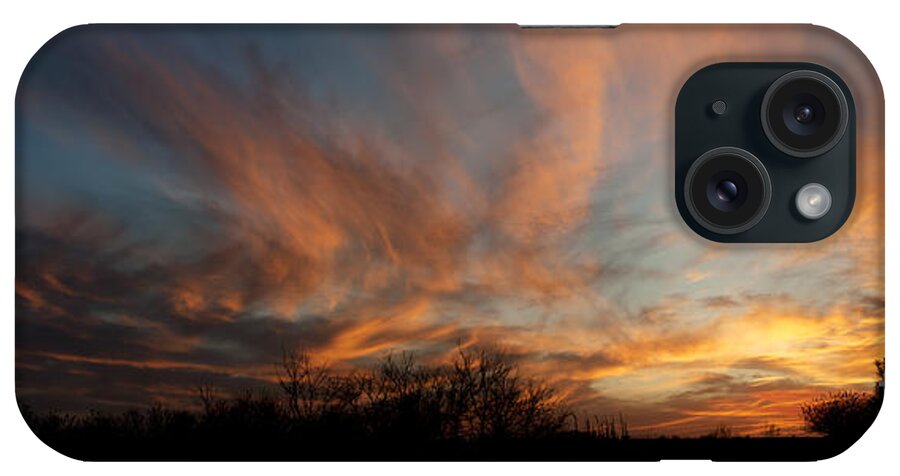 Sunset iPhone Case featuring the photograph Nebraska Sunset by Art Whitton