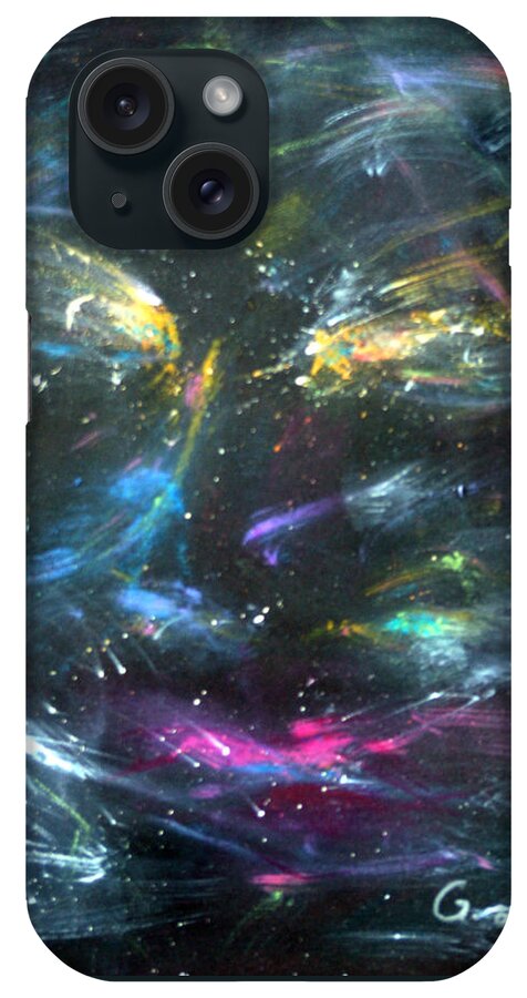 Gail Daley iPhone Case featuring the painting Nebula's Face by Gail Daley