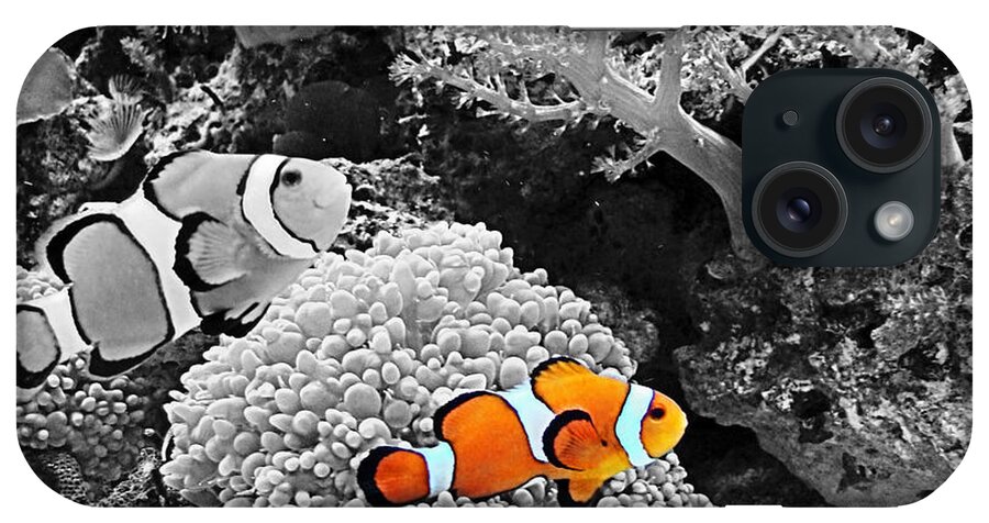 Coral iPhone Case featuring the photograph Nemo at home by Nick Kloepping