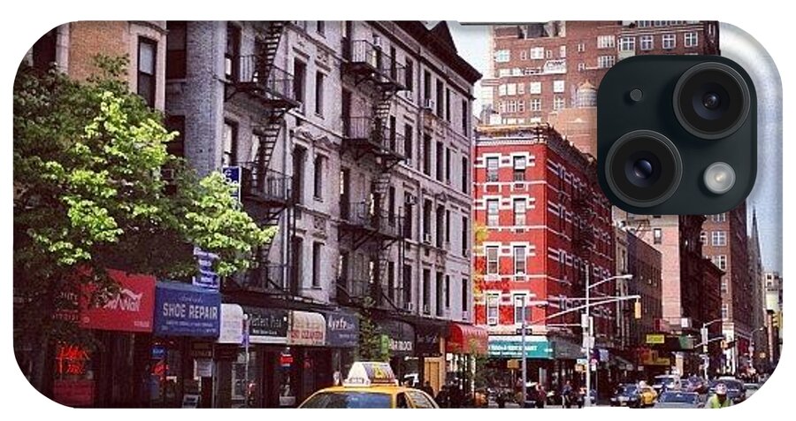 New York City iPhone Case featuring the photograph New York City Street Scene on a Beautiful Day by Vivienne Gucwa