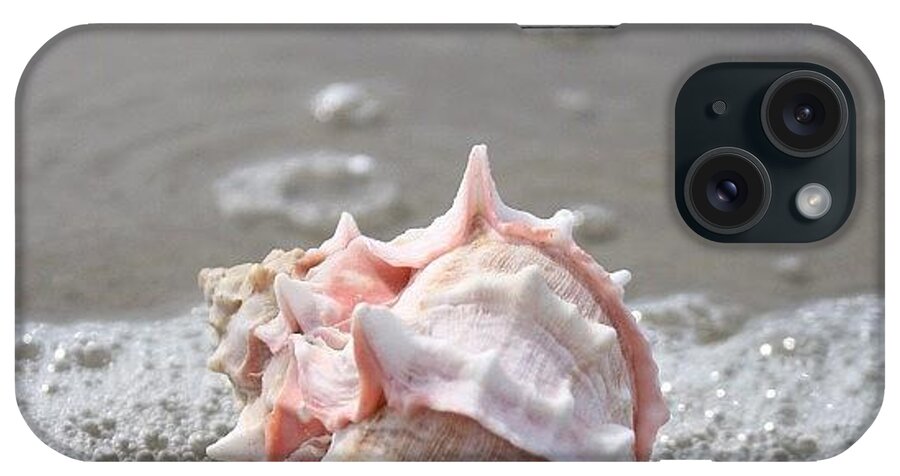 Beautiful iPhone Case featuring the photograph #noedit #nofilter #seashell #conch by Emily Lippman