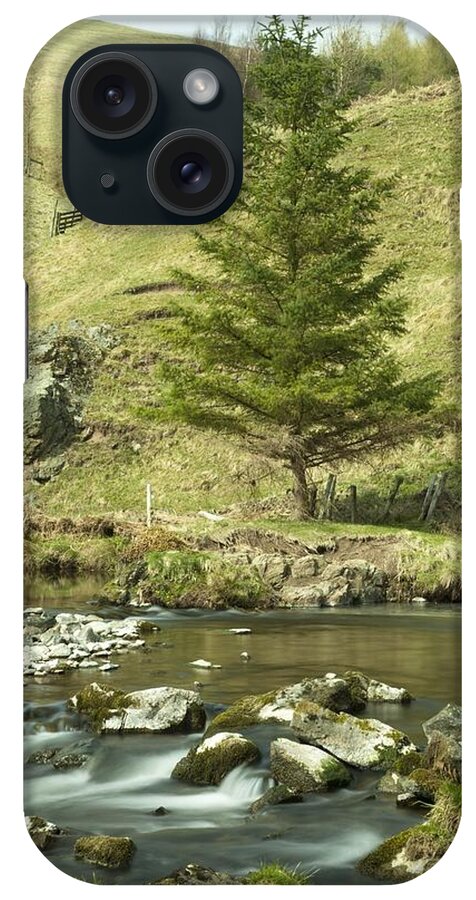 England iPhone Case featuring the photograph Northumberland, England A River Flowing by John Short