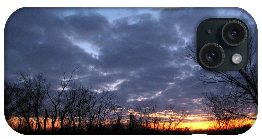 Landscape iPhone Case featuring the photograph November Sunrise by Cedric Hampton