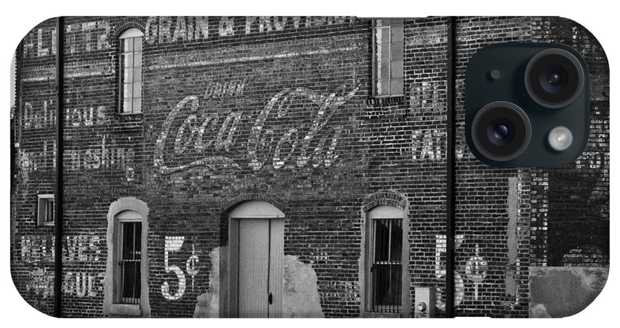 Brick iPhone Case featuring the photograph Old Building in Salisbury NC by Wilma Birdwell