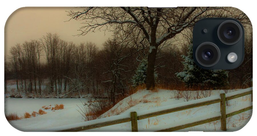Winter Scene iPhone Case featuring the photograph Old Fashiion Winter by Ed Peterson