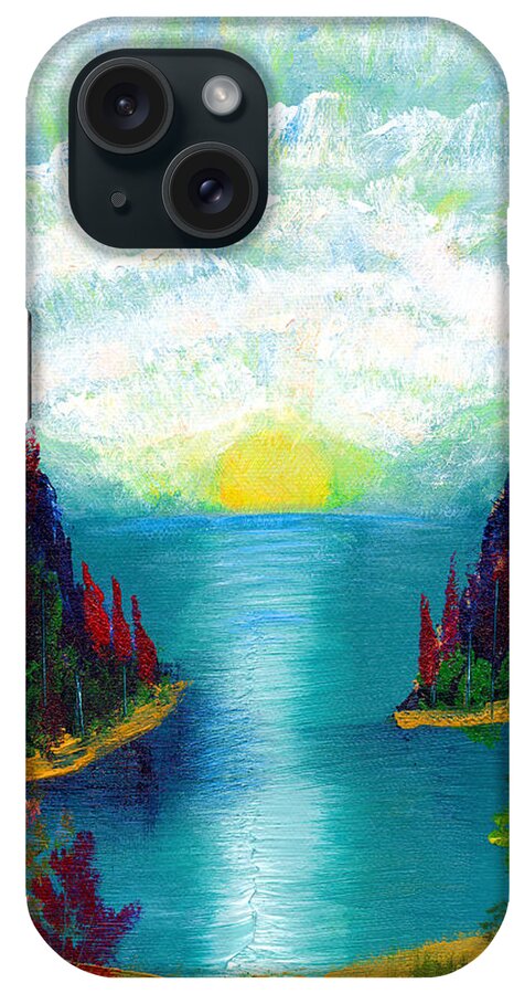 Landscapes iPhone Case featuring the painting One More Sunset by LeeAnn McLaneGoetz McLaneGoetzStudioLLCcom