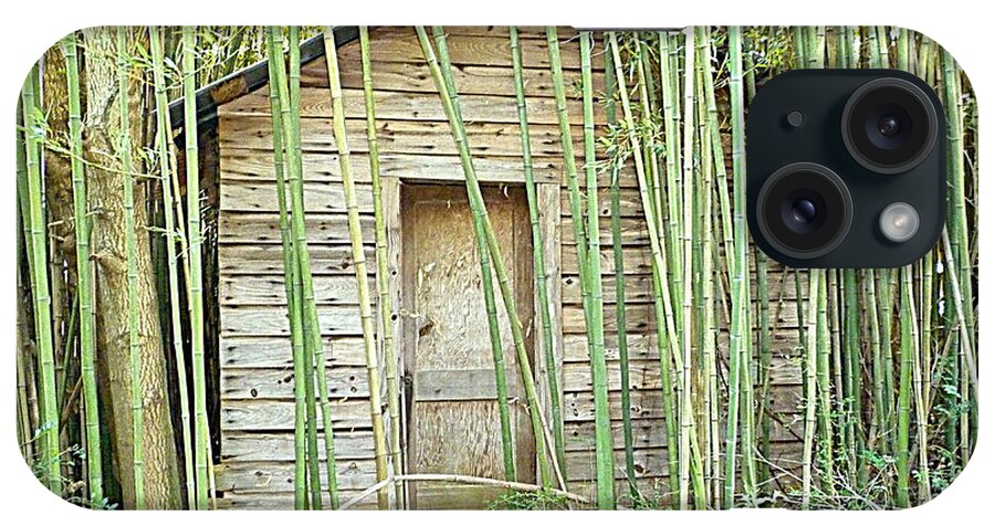 House iPhone Case featuring the photograph One Room House with Bamboo by Renee Trenholm