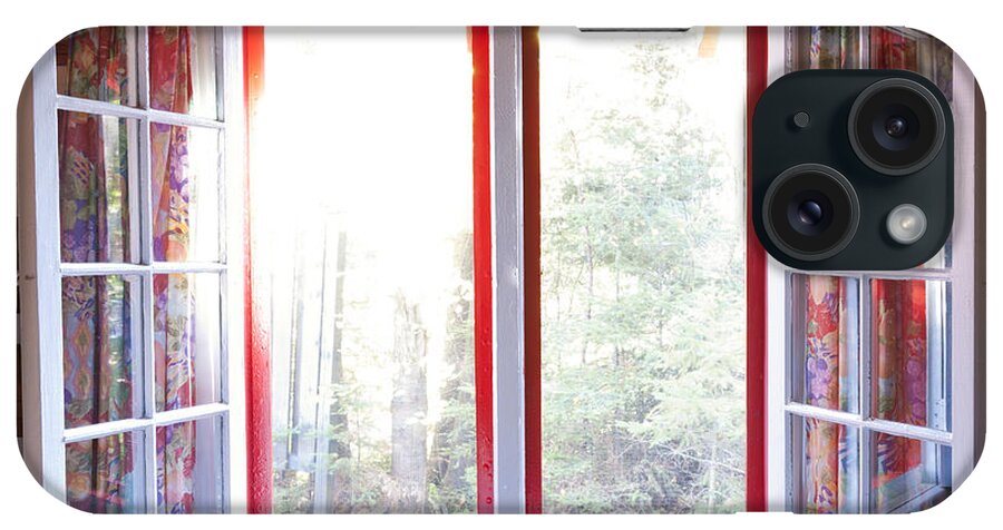 Windows iPhone Case featuring the photograph Open window in cottage by Elena Elisseeva