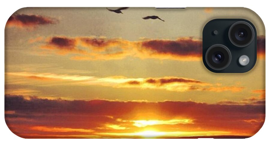 Sunset iPhone Case featuring the photograph Orkkney's sunset by Luisa Azzolini