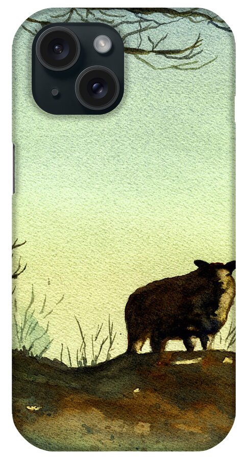 Sheep iPhone Case featuring the painting Parable of the Lost Sheep by Marsha Elliott