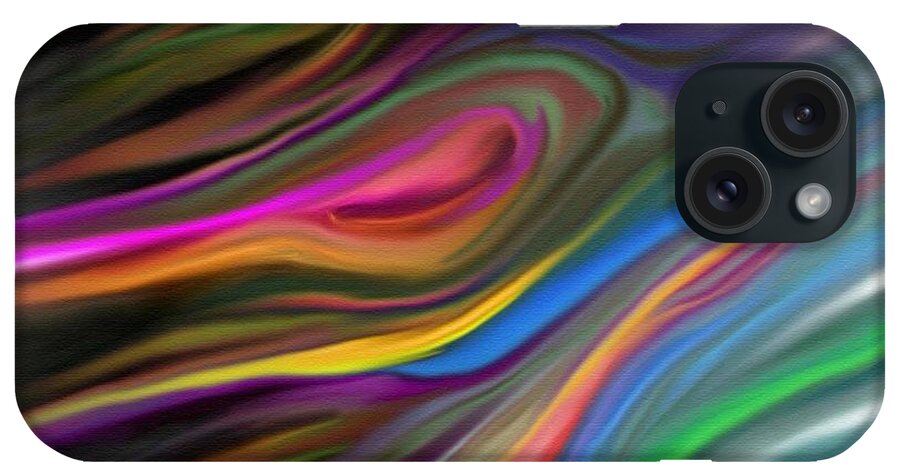 Abstract iPhone Case featuring the painting Passion by Rand Herron