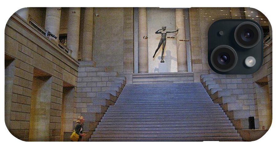 Museum iPhone Case featuring the photograph Philadelphia Steps by Ian MacDonald
