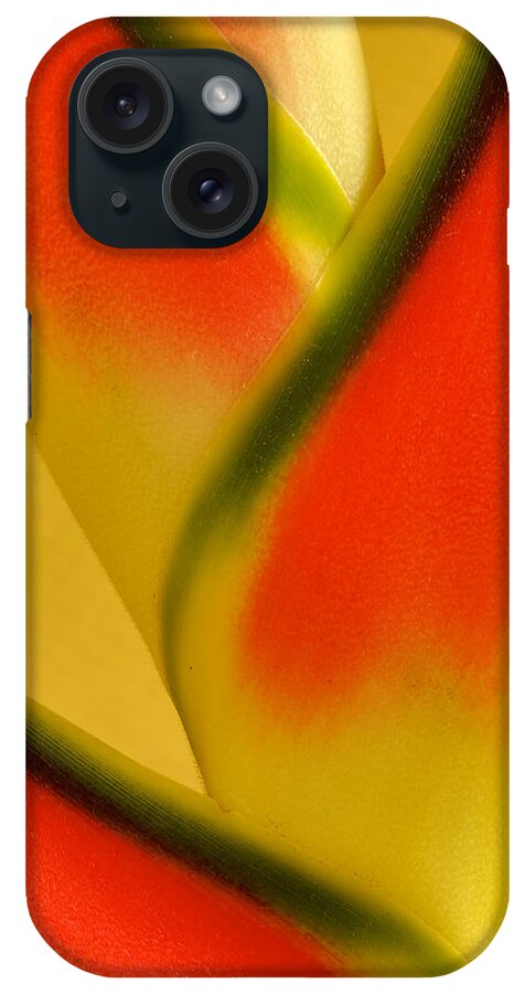 Flowers iPhone Case featuring the photograph Photograph of a Lobster Claws Heliconia by Perla Copernik